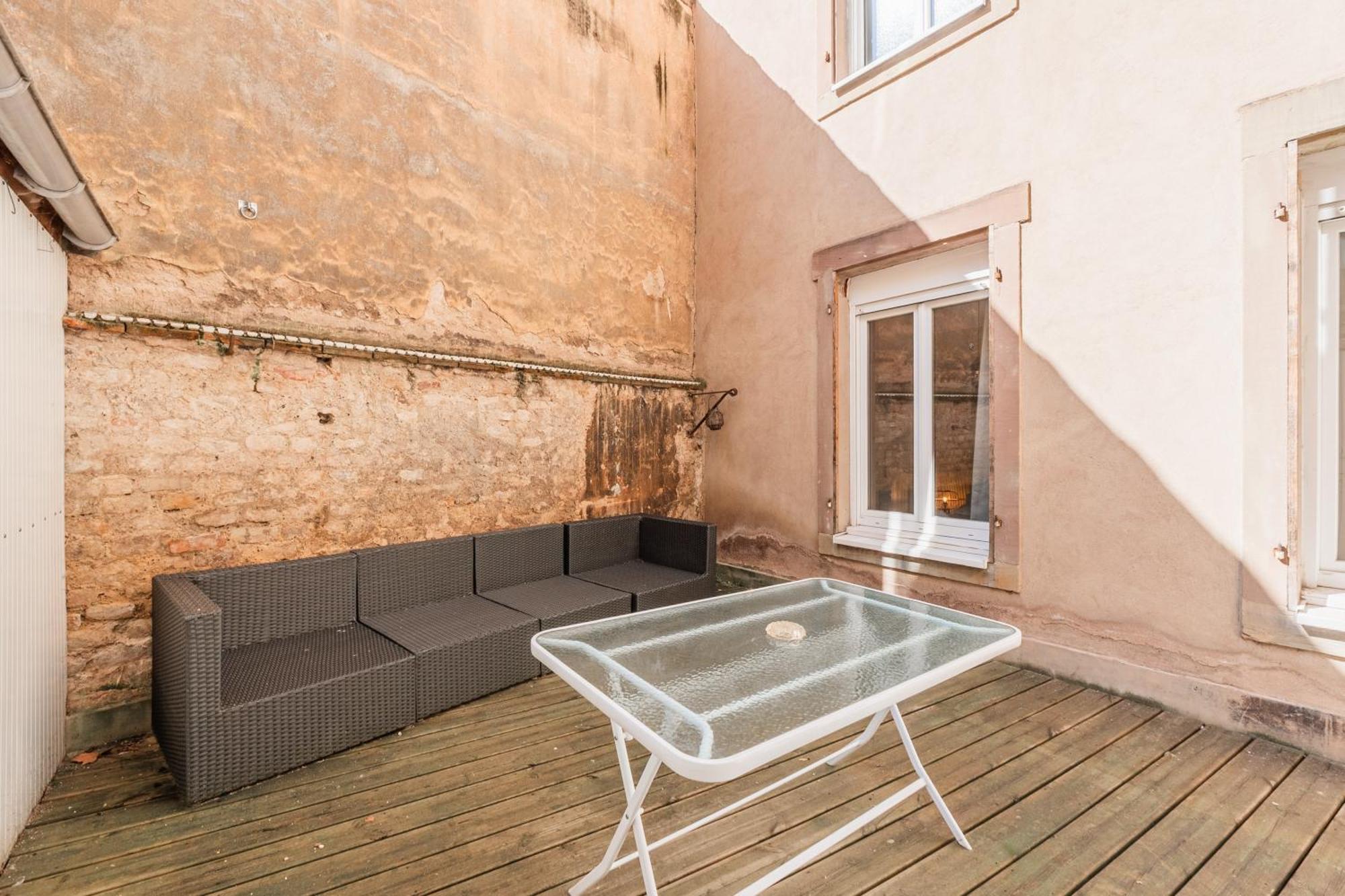 L'Ecrin Strasbourgeois - T3 Avec Grande Terrasse Apartment Bagian luar foto